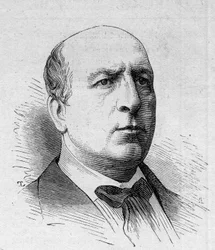 フランスのコメディアン、Henri Maubant（1821-1908）の肖像。1879年8月16日付「Le Monde Illustré」1168号に掲載されたエングレーヴィング。