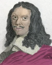 フランスの牧童、テュレンヌ子爵、アンリ・ド・ラ・トゥール・ドーヴェルニュ・ブイヨン（1611-1675年）の肖像。19世紀のエングレーヴィング。