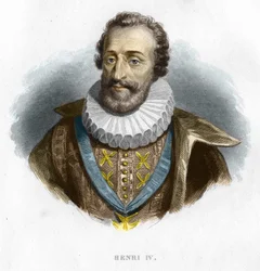 フランス王アンリ4世(1553-1610)の肖像 彫刻 19世紀