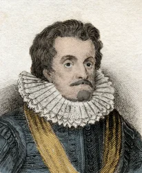 イングランドとアイルランドの王であるジェームズ1世（ジェームズ1stスチュアート）（1566-1625）（またはスコットランドの王であるジェームズ6世（またはジェームズ6））の肖像 19世紀のエングレーヴィング。