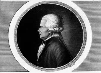 アメリカ合衆国総督府副官ジャン=ジャック・デュヴァル・デプルメスニル（1745-1794）の肖像。フランス革命の歴史的絵画全集（全3巻）」に掲載されたエングレーヴィング。1804.