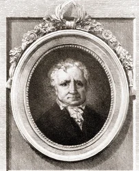 フランスの画家、ジャン・オノレ・フラゴナール（1732〜1806）の肖像。