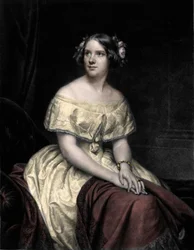 スウェーデンの歌手、ジェニー・リンド（1820-1887）の肖像。