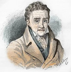 スイスの教育学者であるヨハン・ハインリッヒ・ペスタロッチ（1746～1827）の肖像。