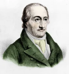 ヨハン・ヴォルフガング・フォン・ゲーテ（1749-1832）の肖像。
