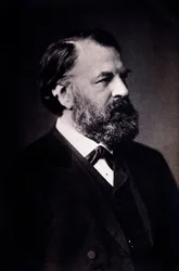 ヨーゼフ・ヨアヒム（1831-1907） ハンガリーのヴァイオリニスト、作曲家、演出家の肖像 Photograph.ミラノ、Biblioteca del conservatorio