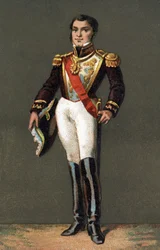 アルゼンチンの政治家、フアン・マヌエル・デ・ロサス（1793-1877）の肖像。
