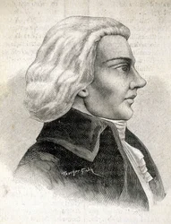 評論家ジュリアン・ルイ・ジェフロワ（1743-1814）の肖像 - 「Les Contemporains」に掲載されたもの、19世紀後半。