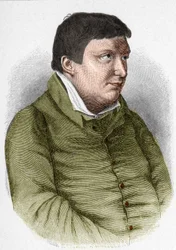 カール・ウィルヘルム・フリードリヒ・フォン・シュレーゲル（1772-1829）の肖像 ロマン派のドイツ人哲学者・評論家・作家