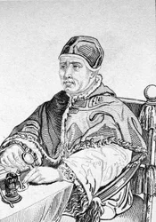 第215代ローマ教皇（1513～1521年）のレオン10世（メディチ家のジョン）（1475～1521年）の肖像。
