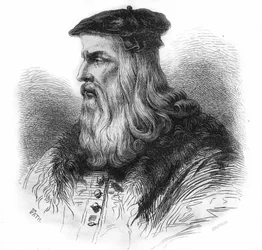 レオナルド・ダ・ヴィンチ（Leonardo da Vinci）（1452 - 1519）の肖像。