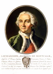 サン＝ヴェランのモンカルム侯爵、ルイ＝ジョゼフ（1712-1759）の肖像。フランスの将軍で、ケベックをイギリスから守るために命を落としました。19世紀のエングレーヴィング。