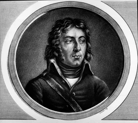 フランスの将軍ルイ・シャルル・アントワーヌ・デサイー・ドゥ・ヴェイグー（1768-1800）の肖像。「フランス革命史表全集（全3巻）」に収録。1804.