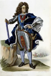 フランスの牧童、ヴィラール公爵ルイ・クロード・ヘクターの肖像（1653-1734年） - "Le Plutarque francais", ed. Langlois.ラングロワ、パリ