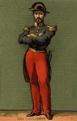 Louis Eugène Cavaignac (1802 - 1857), フランスの将軍、政治家の肖像。