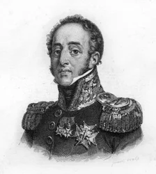 アルブフェラ公爵、フランス元帥、ルイ・ガブリエル（Louis-Gabriel）・スーシェ（1770-1826）の肖像、19世紀のエングレーヴィング
