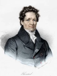 フランスの化学者、ルイ・ジャック・テナール（1777～1857）の肖像。