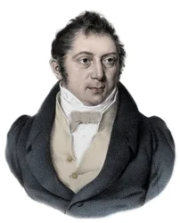 Louis Ludwig Spohr (1784 - 1859) ドイツの作曲家、ヴァイオリニスト、指揮者の肖像。