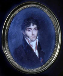 モレ伯爵ルイ・マチュー（1781 - 1855）の肖像（メダイヨン