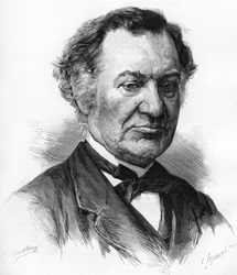 フランスのジャーナリスト・作家であるルイ・ヴュイヨ（1813-1883）の肖像。