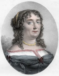 Portrait of Madame de Scudery (1607 - 1701) - スクデリ夫人（またはマドレーヌ・ド・スクデリ（1607 - 1701）、フランスの文学者）の肖像