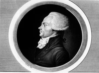ロベスピエール（1758-1794）が描いたマクシミリアンの肖像（国民会議の一般州議員およびパリ代表）。1804.