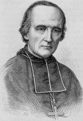 パリ大司教Monsignor Darboy (1813 - 1871)の肖像。19世紀末、H.Martinの「Histoire de France」に掲載された版画。