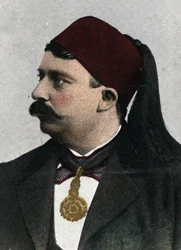 ナセウール・ベイ（モハメッド・エル・ナセウール・ベイ）（1855-1922）の肖像（チュニスのムハンマド5世・アン・ナシル・フサイニド・ベイ） 20世紀初頭のクロモリトグラフ