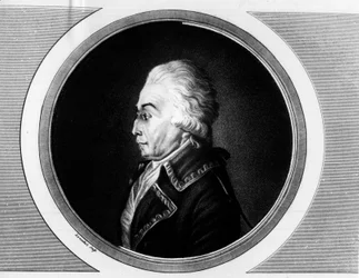 Nicolas Luckner (1722-1794) フランスのマレシャルの肖像。フランス革命の歴史的絵画全集（全3巻）」に掲載された版画。1804.