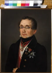 Nikolai Fyodorovich Smirnoy (1790-1851) の肖像、匿名。 キャンバスに油彩、1820 年代初頭、州立博物館 プーシキン、モスクワ