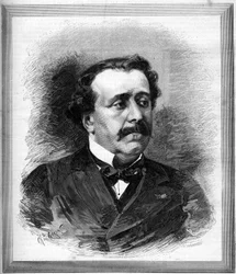 Paul de Saint-Victor (Saint Victor) (1825-1881) フランスの作家の肖像。