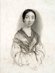メゾ・ソプラノ、ポーリーヌ・ヴィアルド（1821-1910）の肖像。