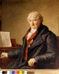 フランスの作曲家Pierre Alexandre Monsigny (1729-1817)の肖像。1812年に描かれたもの。パリ・オペラ座の図書館。