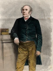 フランスの弁護士・政治家であるピエール・アントワーヌ（Pierre-Antoine）・ベリーア（1790-1868）（ベリーアJr.）の肖像。"The Universe illustrious "に掲載されたエングレーヴィング
