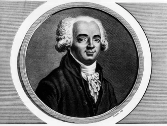国民公会のセーヌ県代表ピエール・ルイ・マニュエル（1751-1793）の肖像。『フランス革命歴史絵画全集、全3巻』所収の版画。1804年。