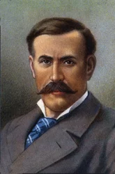 フランスの探検家、ブラッツァのピエール・サヴォルニャンの肖像。