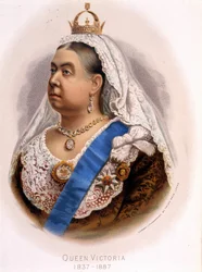 イギリスのヴィクトリア女王の肖像 19世紀後半