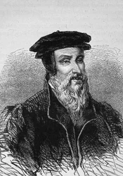 フランスのプリンター、ロベール・エスティエンヌ（1503～1559年）の肖像。