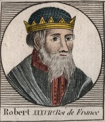 922年から923年まで西フランシアの王であったロバート1世（約860～923年）の肖像 - Robert I, king of West Francia from 922 to 923 - engraving from "Instruction sur l
