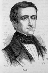 イタリアの政治家ロッシの肖像（1787～1848年