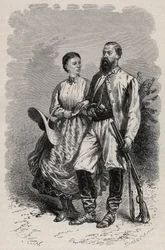 SAMUEL WHITE BAKER (1821-1893) イギリスの探検家とLady Florence Baker (1841-1916)のポートレート