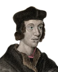 ジョン・フォーテスキュー・ドゥ・サルデン卿（1531年頃～1607年頃）の肖像。19世紀のエングレーヴィング。