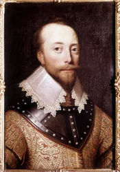 イギリスの航海士、サー・マーティン・フロビシャー（1535-1594）の肖像。