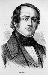 フランスの政治家、タネギー・デュシャテル（1803-1867）の肖像。