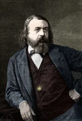 フランスの作家、Theophile Gautier（1811-1872）の肖像。