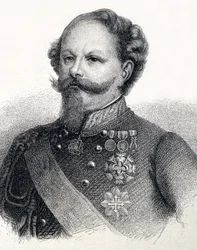 サヴォイ家のヴィクトル・エマヌエル2世（Victor-Emmanuel）の肖像、イタリア語ではVittorio Emanuele II di Savoia