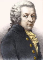 ヴォルフガング・アマデウス・モーツァルト（1756-1791）の肖像。