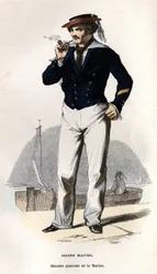 ヴァン・テナックの「Histoire générale de la marine」に掲載されている2代目マスターの肖像。