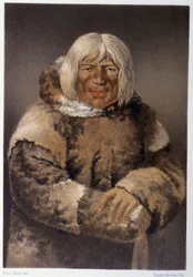 エスキモーの肖像 - Paul Kane著「Wandering of an artist among the indians of North America」（Longmans & Roberts, London）所収
