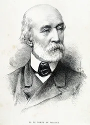 フランスの政治家、ド・ファルックス伯爵（1811～1886）の肖像。